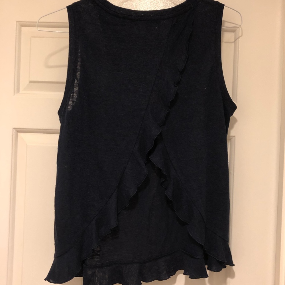 Linen Cross-Back Tank